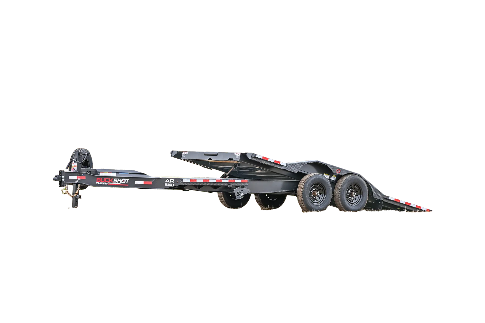 AR-B 22 T bumper-pull tilt equipment trailer 360 view in GunMetal Gray