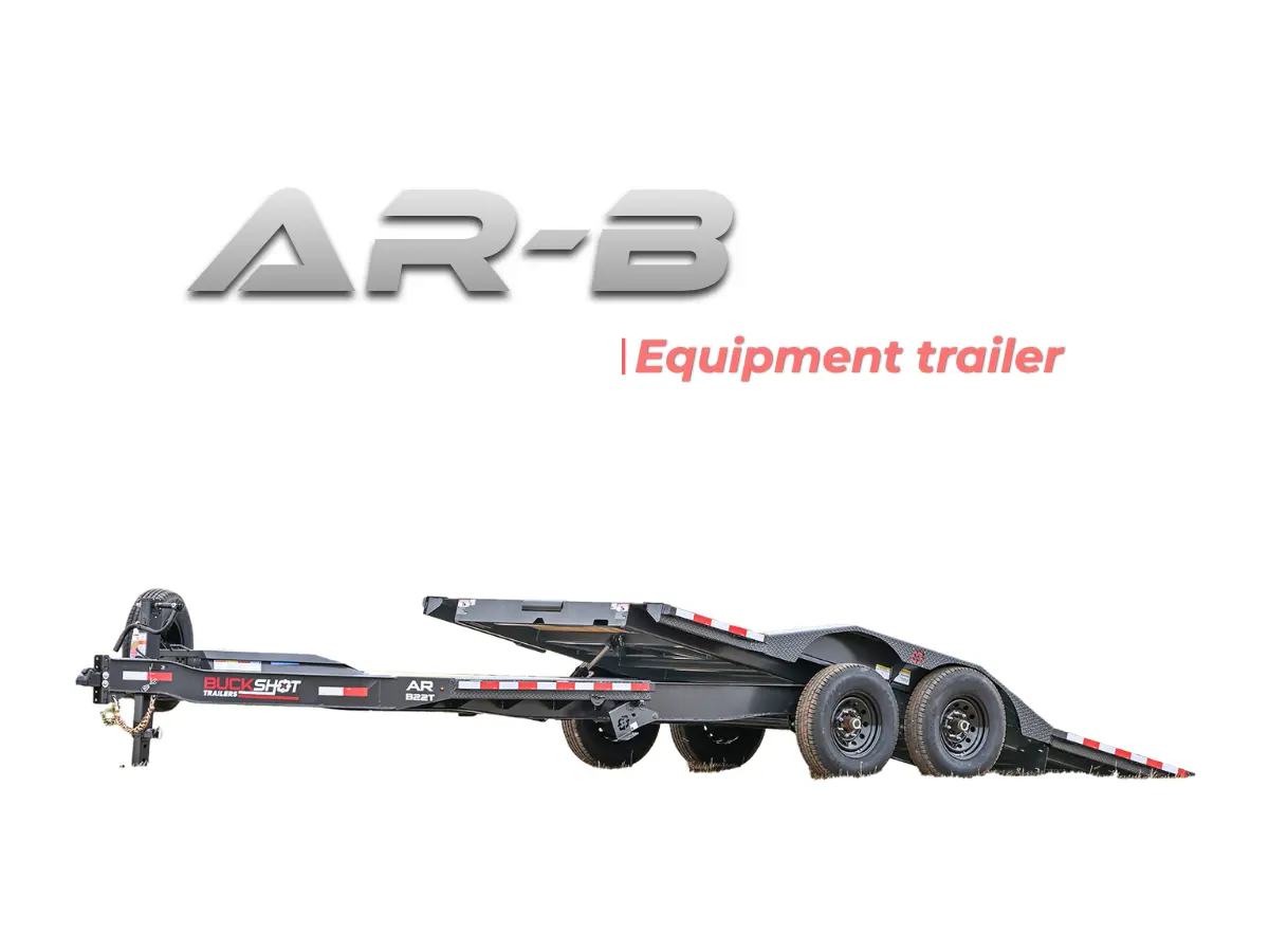 Buckshot AR-B bumper pull equipment tilt trailer
