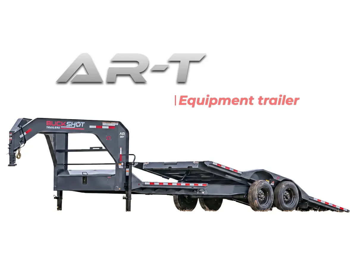 Buckshot AR-T gooseneck equipment tilt trailer