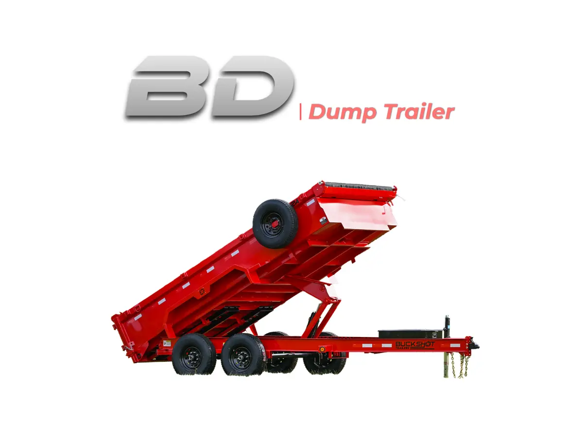 Buckshot BD bumper pull dump trailer