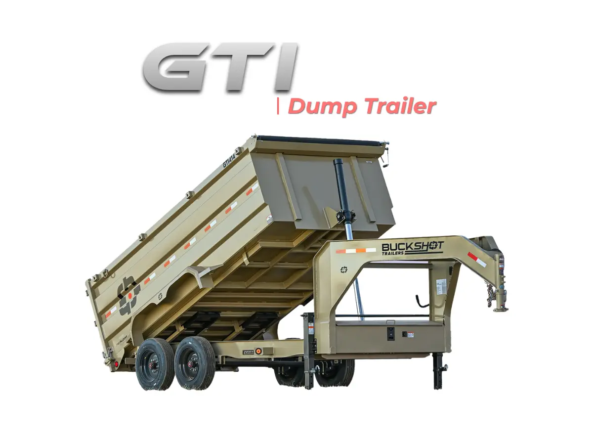 Buckshot GTI gooseneck dump trailer