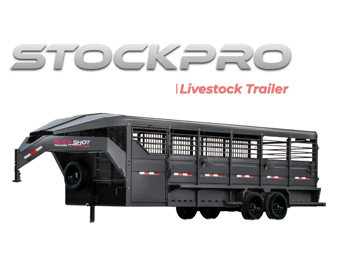 Buckshot StockPro gooseneck livestock trailer