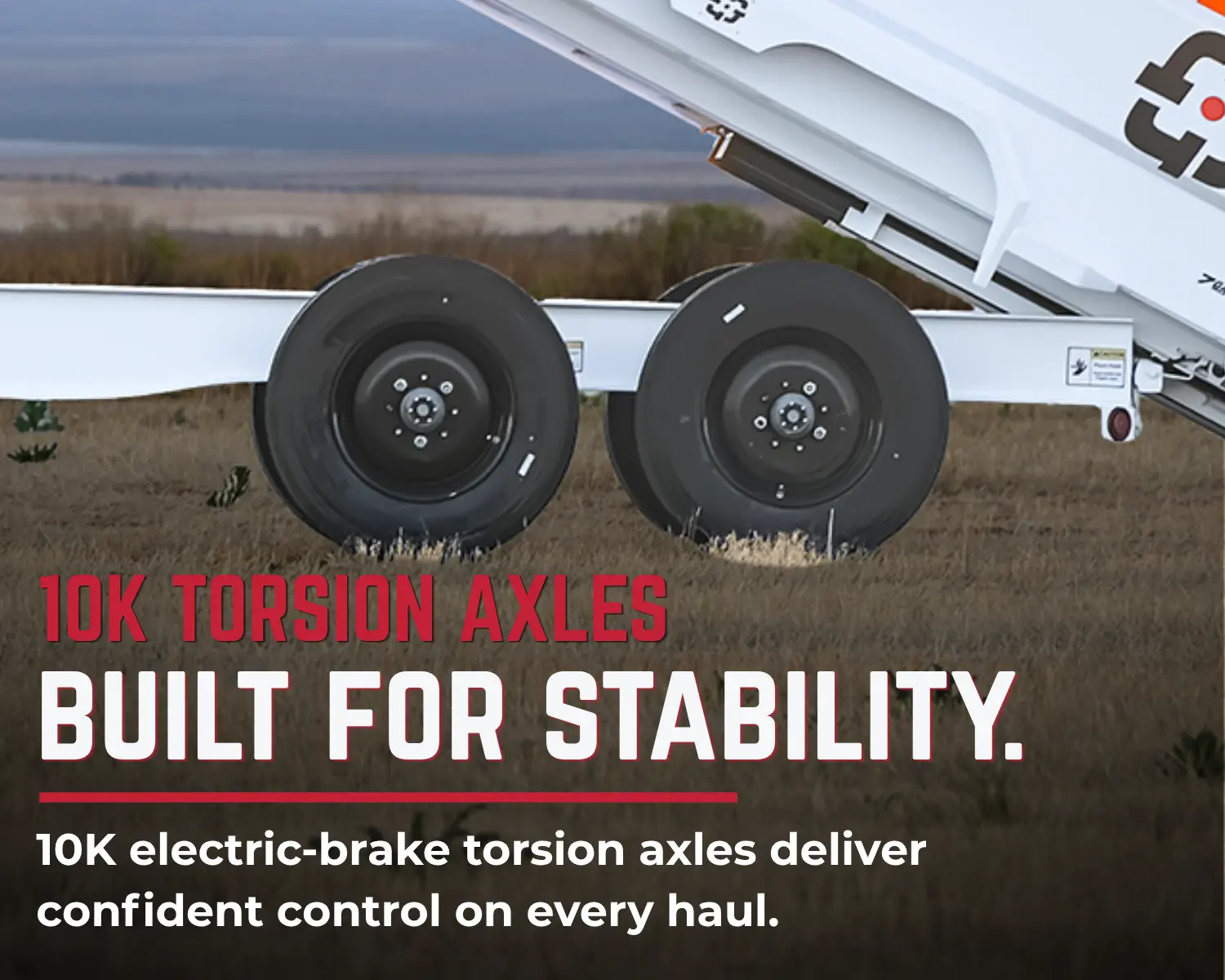 GTS 316 Double-axle suspension and dump body, built for stability