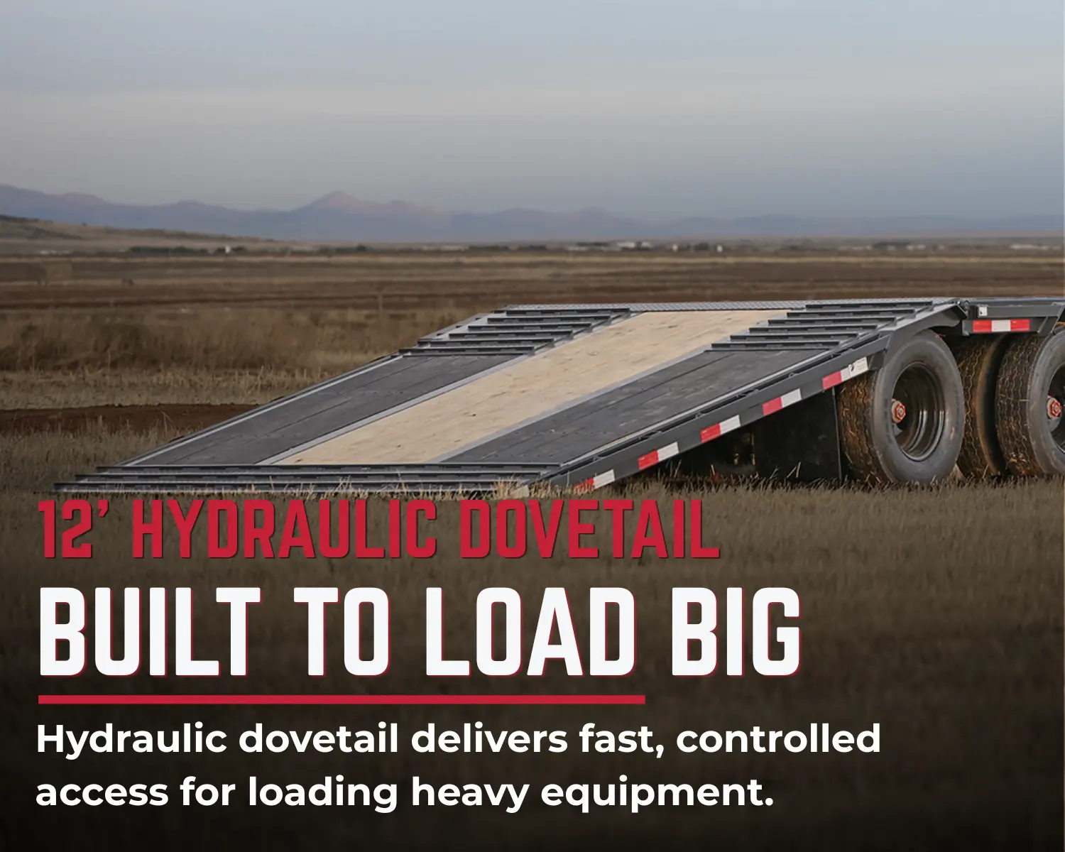 BOLT HD tandem 16K axles, HDSS suspension and heavy-duty running gear