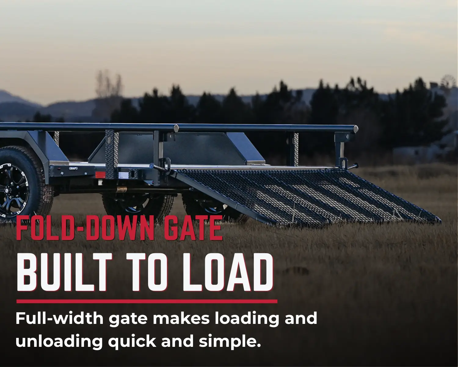 4 POINTER tandem 3,500-pound axles and weld-on fenders