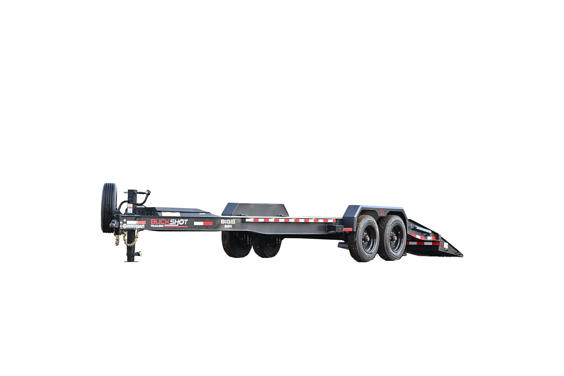 BIG-83 22 R bumper-pull equipment trailer 360 view in GunMetal Gray