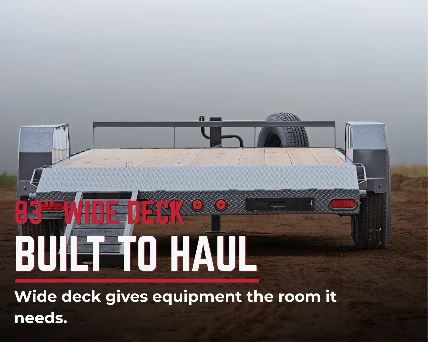 GAUGE-D with 83-inch treated pine deck and 14-gauge replaceable fenders