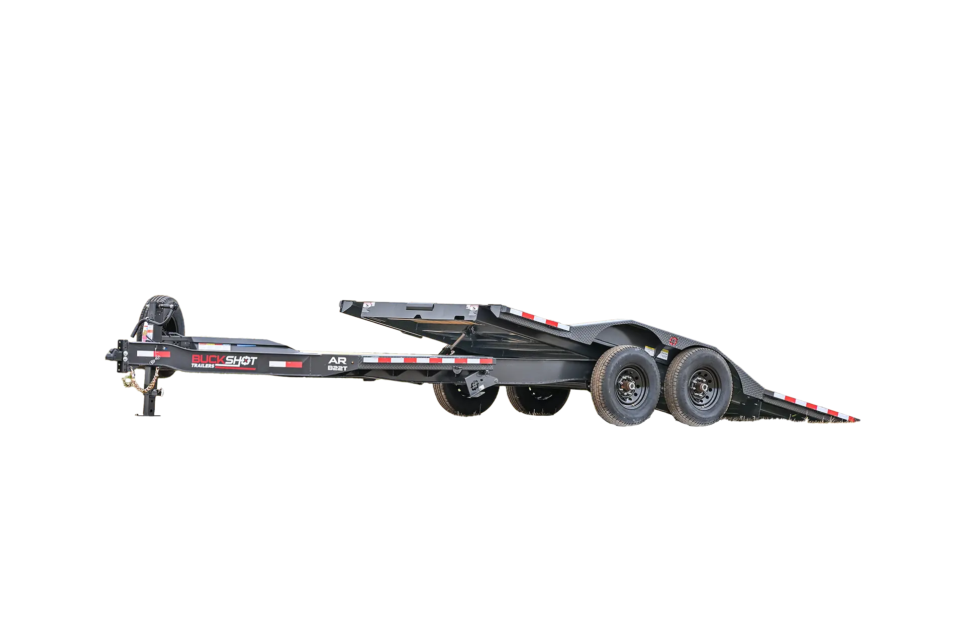 AR-BT Series bumper pull tilt equipment trailer represented in GunMetal Gray
