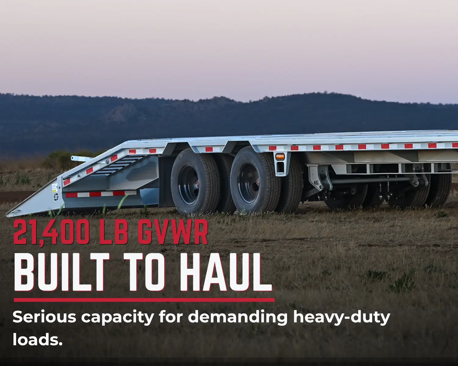 BOLT-R gooseneck deckover trailer product feature