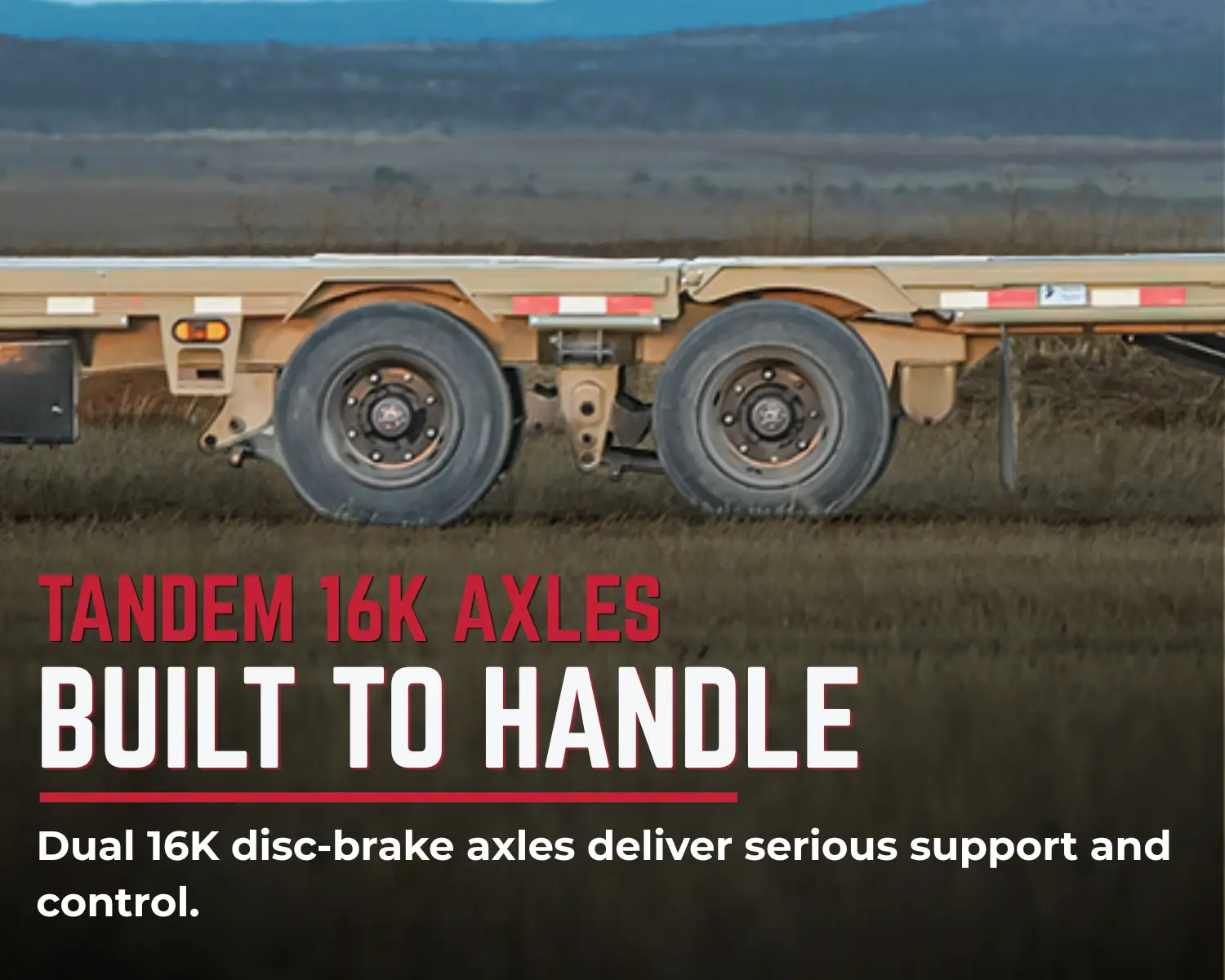 TITAN BOLT-HD heavy-duty tandem axle and running gear detail