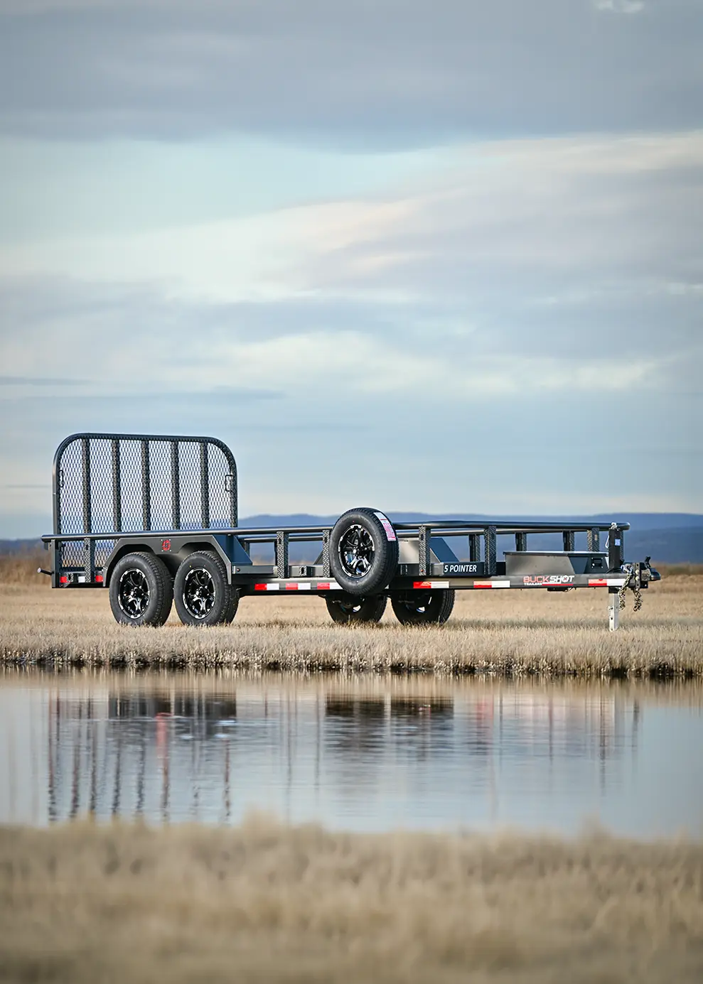 Buckshot POINTER Series bumper pull utility trailer
