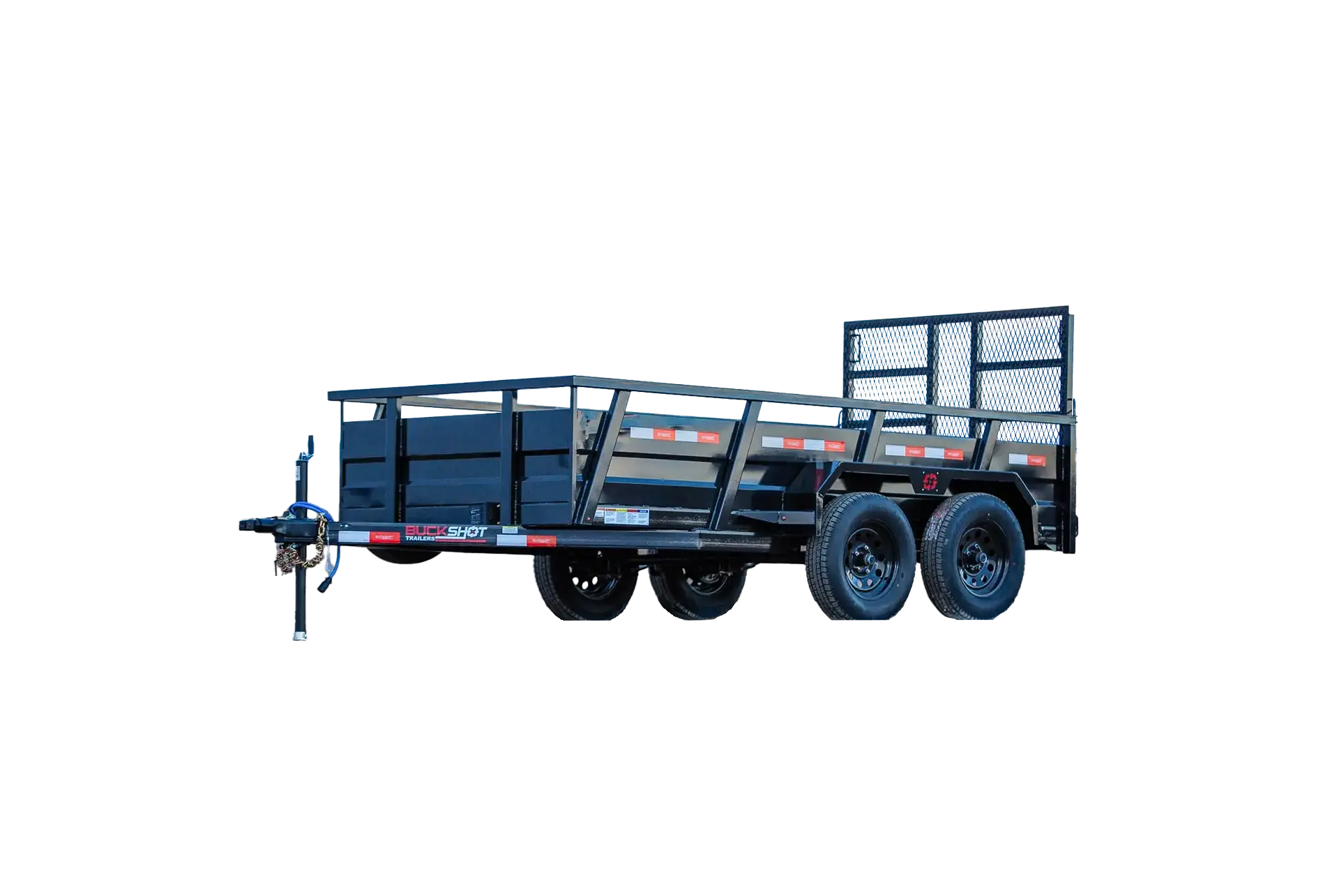 3L POINTER 12-foot bumper pull utility trailer 360 view in Mirror Black