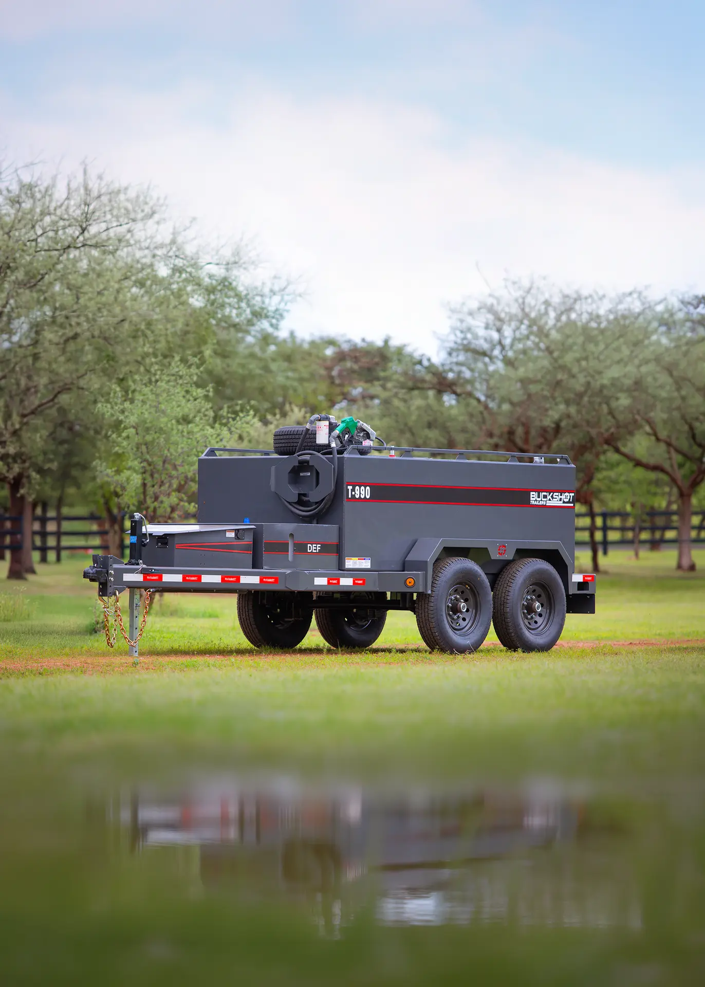Buckshot T-990 heavy-duty bumper pull fuel trailer