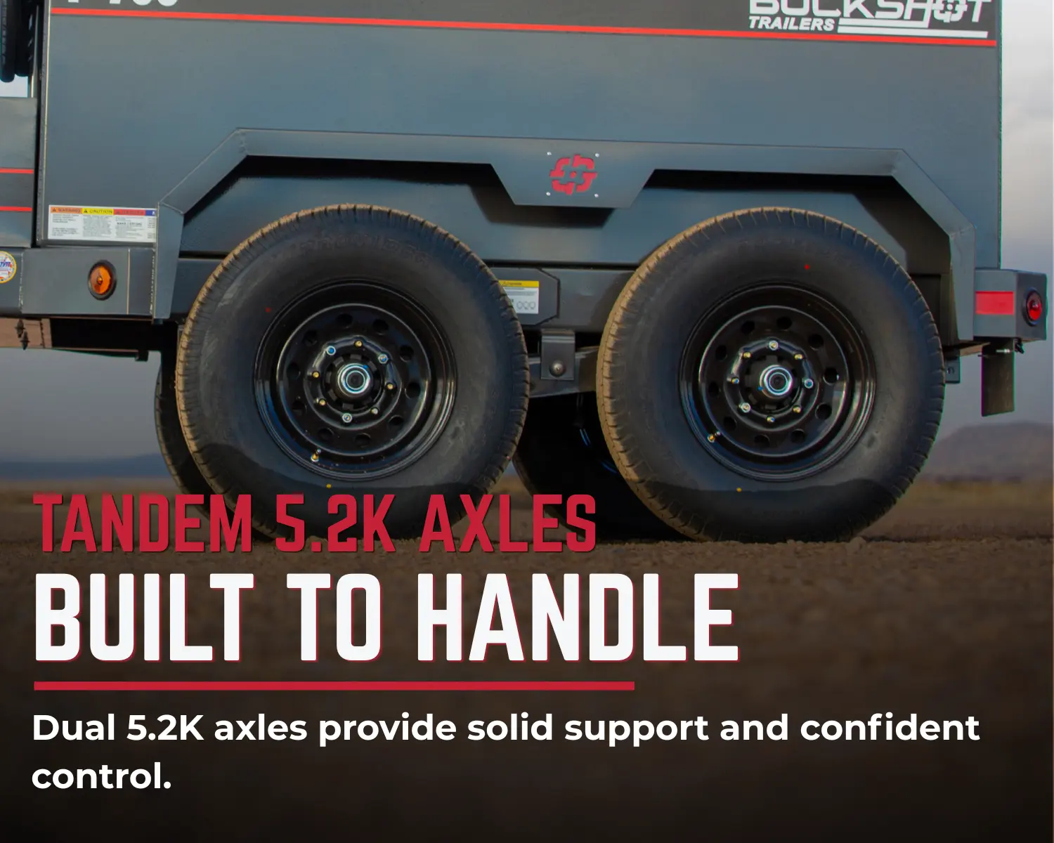 T-750 tandem 5.2K axle and running gear detail