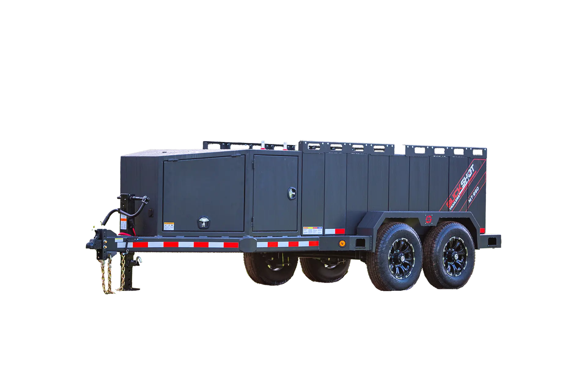 MT-990 commercial 990-gallon fuel trailer 360 view in GunMetal Gray