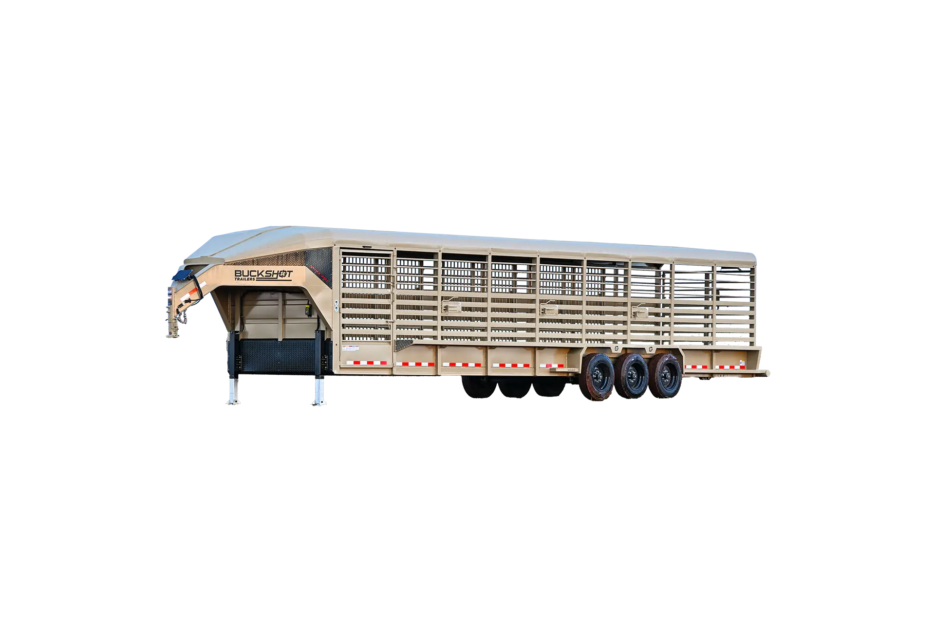Stock Lite X triple axle gooseneck livestock trailer 360 view