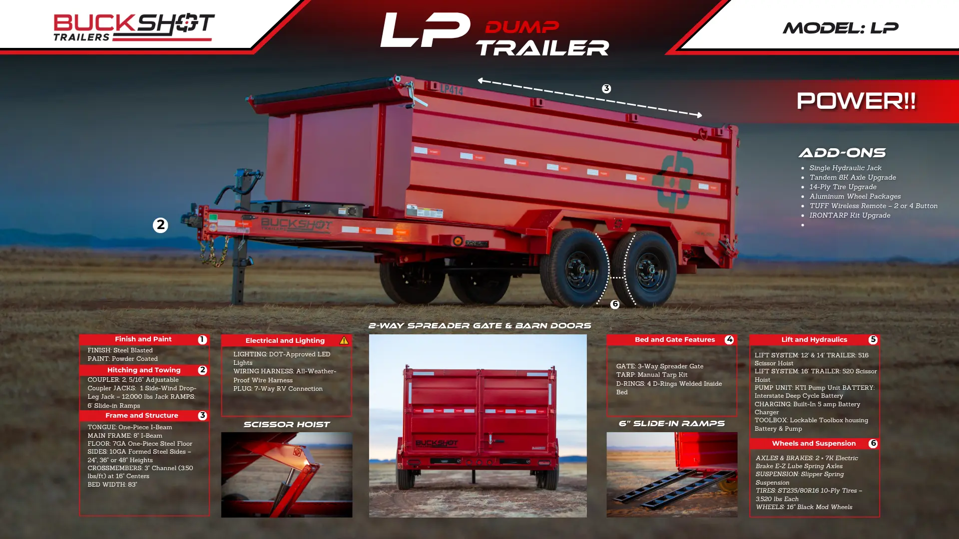 Buckshot LP Dump Trailer Brochure