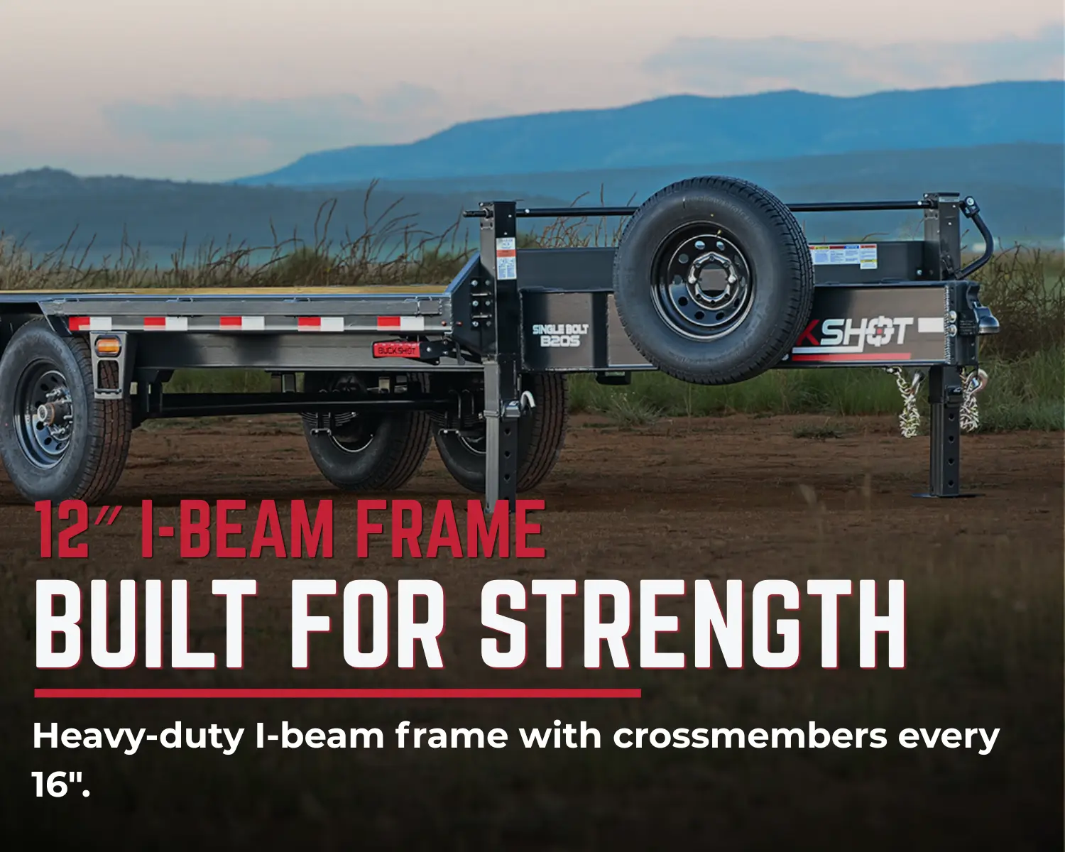 Single Bolt deckover trailer construction detail
