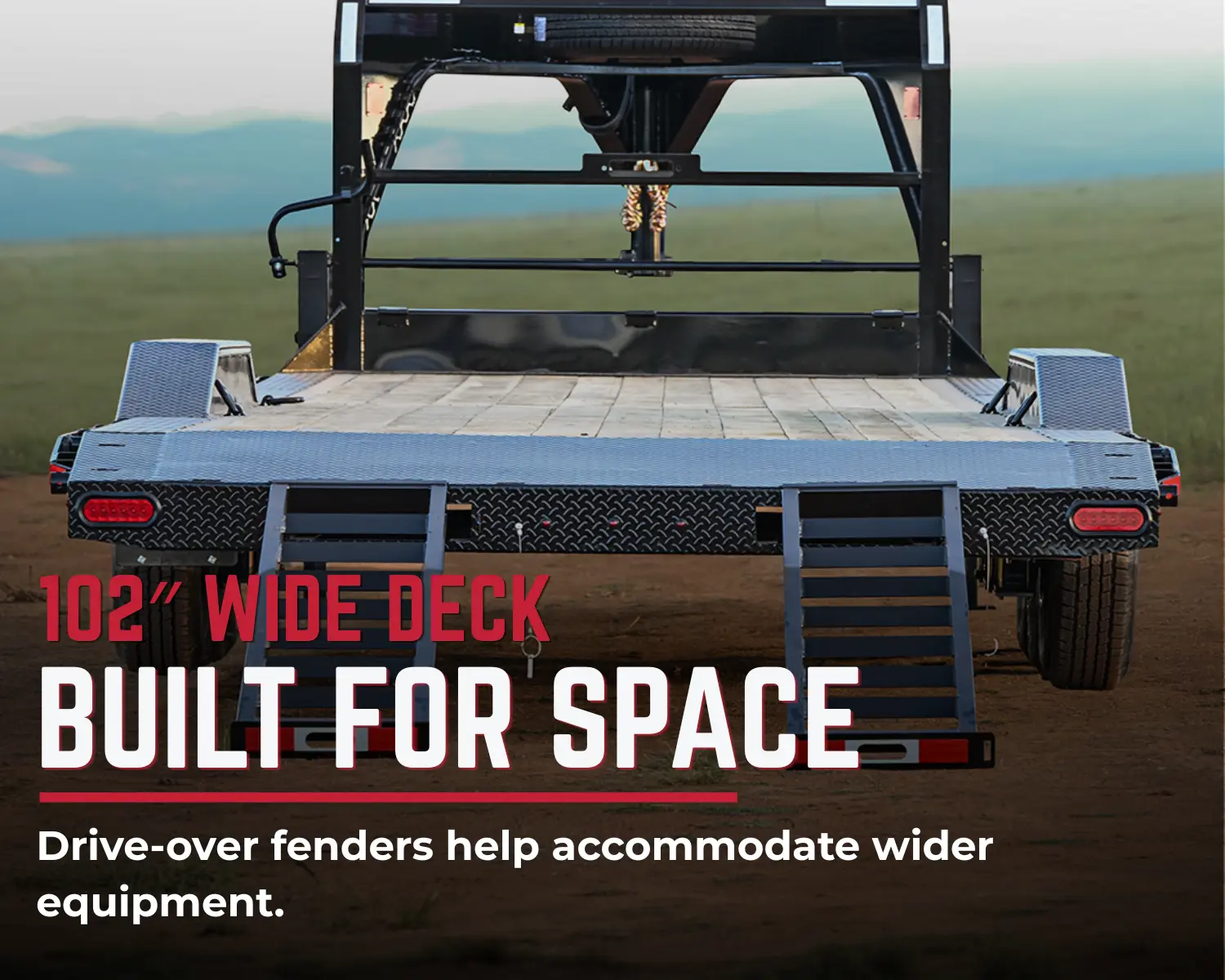AR XD equipment trailer side profile and equipment deck