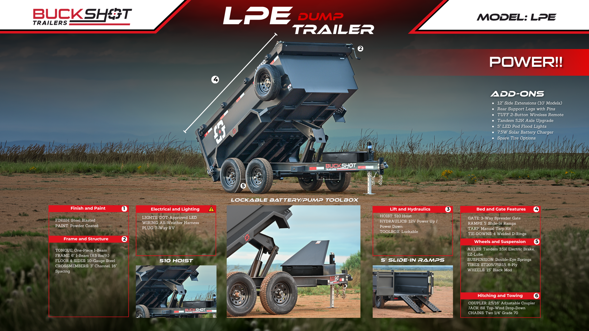 Buckshot LPE Dump Trailer Brochure