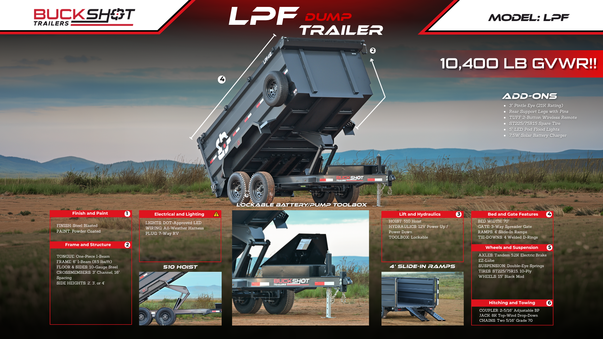 Buckshot LPF Dump Trailer Brochure