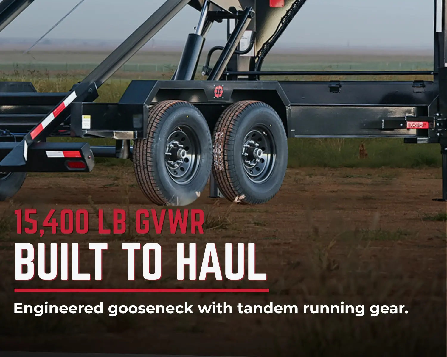 SHELL gooseneck roll-off trailer