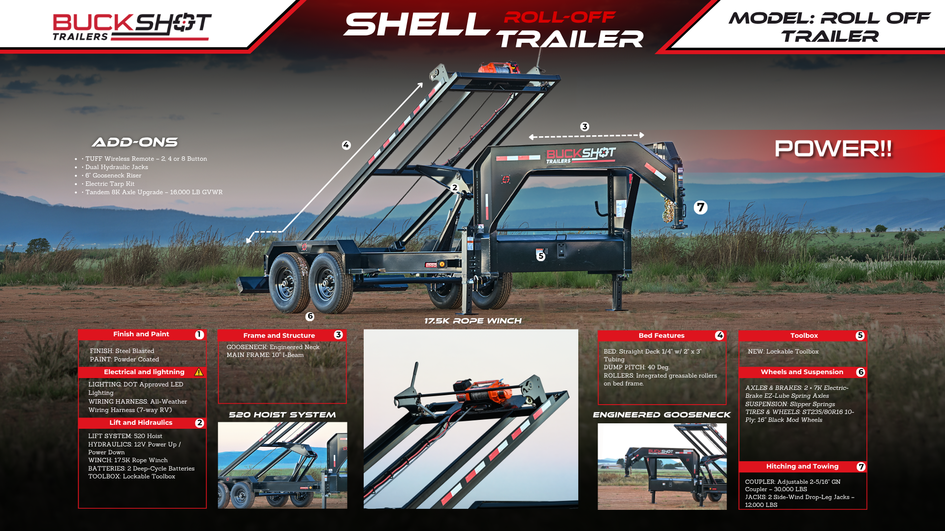 SHELL Roll-Off Gooseneck Trailer Brochure Preview