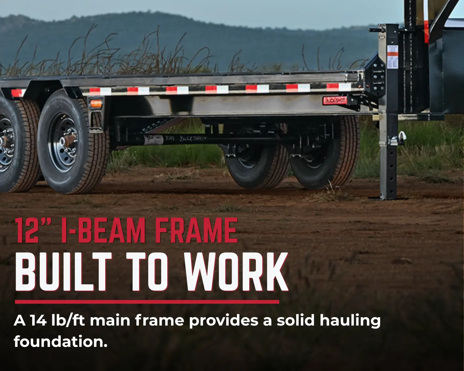 Single Bolt-R deckover trailer construction detail