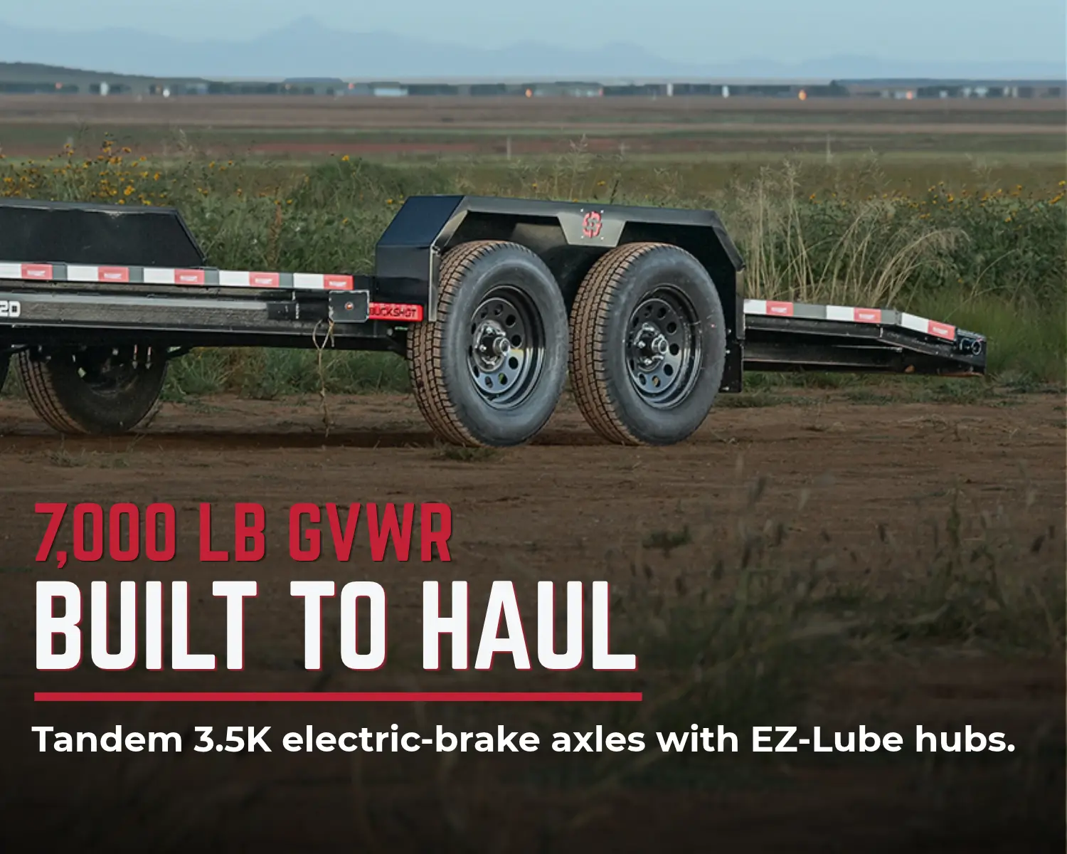 CALIBER bumper pull car hauler trailer deck