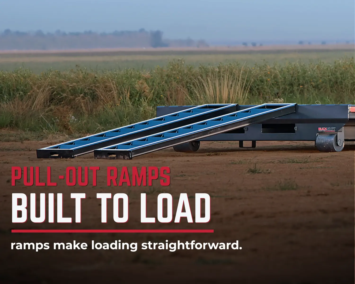 SHELL roll-off trailer with loading frame lowered