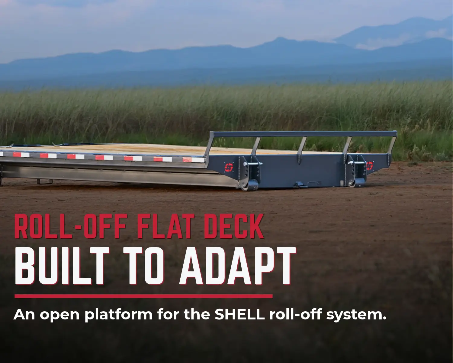 SHELL gooseneck roll-off trailer